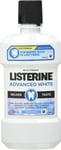 Listerine Advanced White Mouthwash, Clear, Spearmint, 500ml