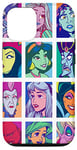 Coque pour iPhone 15 Pro Imprimé Pop Art Princesses et Méchants Disney