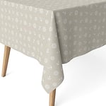 Martina Home Anchor Resin Coated Tablecloth 180 x 140 cm Beige