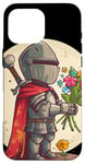 iPhone 16 Pro Max Valentine's Knight with flowers in hand costume Case