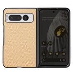 Case for Google Pixel Fold, Carbon Style, 2-Part Design, Beige