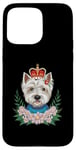 Coque pour iPhone 15 Pro Max West Highland White Terrier avec couronne