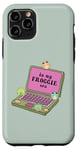 Coque pour iPhone 11 Pro Dessin amusant de grenouille, Kawaii et Chubby Frogs « In My Foggie Era »