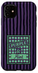 Coque pour iPhone 11 Violet et menthe moderne maximaliste