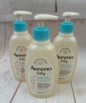 3x300ml Aveeno Baby Daily Care Hair & Body Wash for Dry and Sensitive Skin