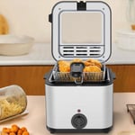 Fried Chicken Oven 2.5L with Basket Grill Electric Pot Frying Pan Deep Fryer