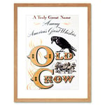 Wee Blue Coo Ad Drink Alcohol Whisky Crow Bird America USA Framed Wall Art Print