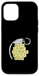 Coque pour iPhone 12/12 Pro Jeu de blocs de lettres amusant Choisissez soigneusement vos mots