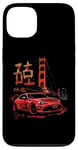 Coque pour iPhone 13 JDM Tokyo Japan Golden Gate Bridge 86 Voiture japonaise de drift