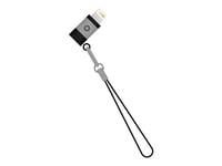 MUVIT MUADP0007 - Adaptateur Lightning - Micro-USB de type B femelle pour Lightning mâle - noir, gris métallisé