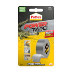 Pattex Power Tape, Ruban adhésif gris de 5m extra fort pour charges lourdes, Bande adhésive toilée tous supports, Rouleau adhésif étanche