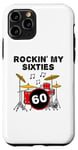 Coque pour iPhone 11 Pro Batteur 60e anniversaire, professeur de batterie