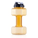 Shengluu Weights Dumbbells Sets Women Water Filled 2200Ml Dumbbells 2.5Kg Weight Adjustable Dumbbells Set Water Bottle Dumbbells Fitness Exercise Equipment Set (Color : Yellow, Size : 2 pcs)