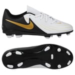 Nike Phantom Gx Ii Club Mg Mad Ready - Vit/svart/guld Barn, storlek 35