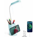 Fei Yu - Lampe de Bureau Enfant, Lampe de Bureau led Tactile Dimmable 3 Niveaux de LuminositéRe Chargeable Animal Desk Lamp Sans Fil, Porte-Stylo et