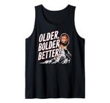 Older Bolder Better Lion Graphic Tank Top