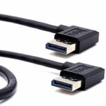 SIMPLETEK – Câble DisplayPort vers DisplayPort pour moniteur à angle 90° | Résolution jusqu'à 8K | Fréquence de mise à niveau jusqu'à 165Hz