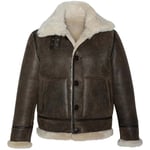 Blouson Schott  Blouson aviateur en cuir homme  ref 58050 marron