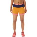 Asics Fujitrail 2-i-1 Shorts Str. M for Damer - Gule Løpeshorts med Komfort og Bevegelsesfrihet