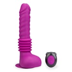 Fucking machine with vibrating dildo