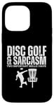 Coque pour iPhone 14 Pro Max Joueur de disc-golf amusant et sarcasme