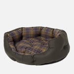 Barbour Wax/Cotton Dog Bed - Classic/Olive - 35 Inch