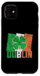 iPhone 11 Shamrock Clover On Vintage Irish Flag Dublin Ireland Pride Case