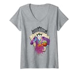 Womens Batman Joker Arkham Asylum Gate Halloween V-Neck T-Shirt