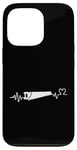 Coque pour iPhone 13 Pro Woodworker Heartbeat Homme Femme Fière Charpentier Drôle