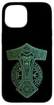 Coque pour iPhone 15 Marteau de Thor Mjölnir Odin Vegvisir Runes Viking