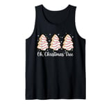 Groovy Oh Christmas Tree Cakes Debbie Becky Jen Cake Lovers Tank Top