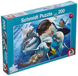 Schmidt Spiele- Amis sous-Marins, Puzzle pour Enfants, 200 pièces, 56360, Multicolore