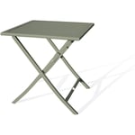 Citygarden - marius - Table de jardin pliante en aluminium kaki - city garden