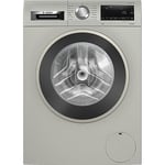 Bosch Home & Kitchen Appliances Bosch Series 6 WGG245S2GB Washing Machine, 10kg Capacity, 1400rpm Spin Speed, Freestanding, Silver Inox