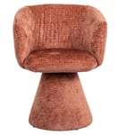 Madeline Pink Fabric Swivel Chair