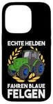 Coque pour iPhone 14 Pro Slurry Real Heroes Driving Blue Rims Tracteur Organic Farmers