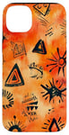 Coque pour iPhone 14 Plus Aquarelle orange motif ethnique IT Dead Lights