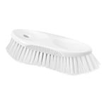 La Briantina Brosse Multifonction pour Nettoyage Ergonomique, Fibre PBT de Haute qualité, stérilisable, Longueur 23 cm, Couleur Blanche