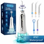 Cordless Dental Water Flosser Dental Oral Irrigator 5 Jet Tips Teeth Cleaner UK