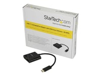 StarTech.com USB C to DisplayPort Adapter with Power Delivery, 4K 60Hz HBR2, USB Type-C to DP 1.2 Monitor/Display Video Converter w/ 60W PD Pass-Through Charging, Thunderbolt 3 Compatible - USB-C...