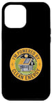 Coque pour iPhone 12 Pro Max I'M POWERED BY CLEAN ENERGY Solar Power Change Climat Sun