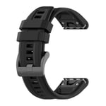 Silikon klockarmband till Garmin Fenix 7S 20mm Svart