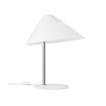 Carl Hansen - Opala Table Lamp Mini White Chrome E27-C - Bordslampor - Hans J. Wegner - Vit