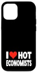 Coque pour iPhone 12/12 Pro I Love Hot Economists Heart – Husband Micro Marco Economics