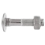 INDEX BZ603906070 - Blister. Tornillo con cabeza redonda con cuello cuadrado y Zincado (M6 x 70, 15 uds.)