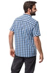 Jack Wolfskin Napo River Shirt Chemise Homme, Night Blue Checks, FR : S (Taille Fabricant : S)