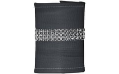 Pour Sasha by Nath Déco 272334-14 Rond de Serviette Set de 6 Pièces Simili Cuir/PVC/Polyester/Polyuréthanne Anthracite 10 x 15 x 10 cm