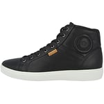 ECCO Homme Soft 7 M Black Droid Sneakers Hautes, Noir (1001BLACK), 41 EU