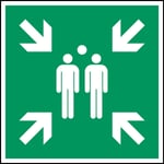 BRADY ISO Safety Sign - Evacuation