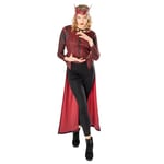 Rubies Official Marvel Dr Strange in the Multiverse of Madness Scarlett Witch Deluxe Ladies Costume, Adult Fancy Dress - Small Halloween Halloween